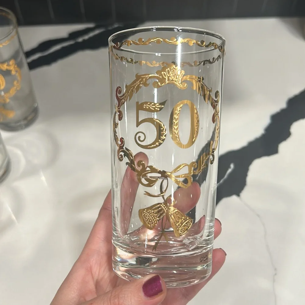 Culver 50th Anniversary Highball Glasses Set of 4